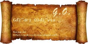 Gödri Olívia névjegykártya